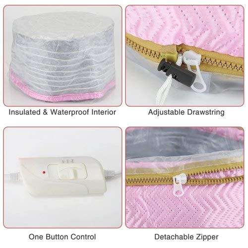 Jiya Enterprise Hair Care Thermal Head Spa Cap Treatment with Beauty Steamer Nourishing Heating Cap, Spa Cap For Hair, Spa Cap Steamer For Women 3 51gLOmUlajL