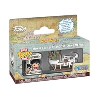 Funko Pop! Bitty Ride ワンピース - モンキー・D・ルフィとメリーへ行く - 0.9インチと1.3インチ (2.3と3.3cm) - アニメコレクション - 公式グッズ - ギフトアイデア - 子供&amp;大人のおもちゃ