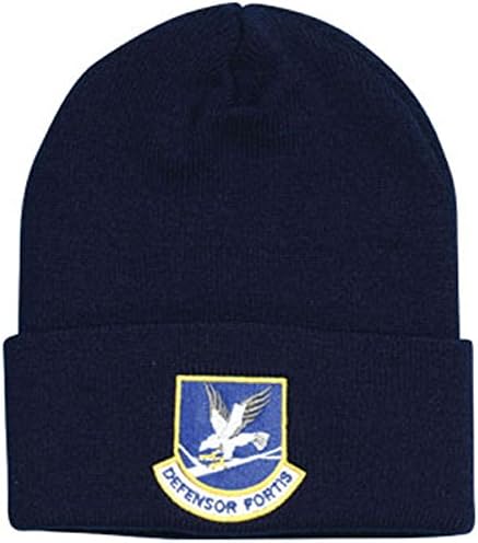 DEFENSOR FORTIS LOGO, DIRECT EMBROIDERED WATCH CAP BLUE