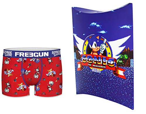 Sonic Freegun - Calzoncillos tipo bóxer para hombre, multicolor, M