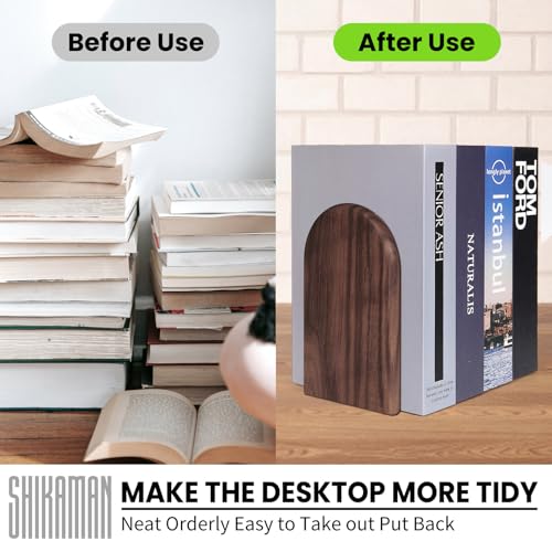 Image of Book Ends,Bookends Wood Book Ends Universal Economy Bookend (16, Large)