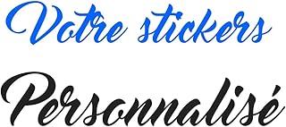 Stickers prénom ou texte personnalisé - 17 Couleurs - Vinyl décoratif (10 à 70 cm) - Stickers muraux, chambre enfant, voiture, meuble, Maison - Facile à poser.