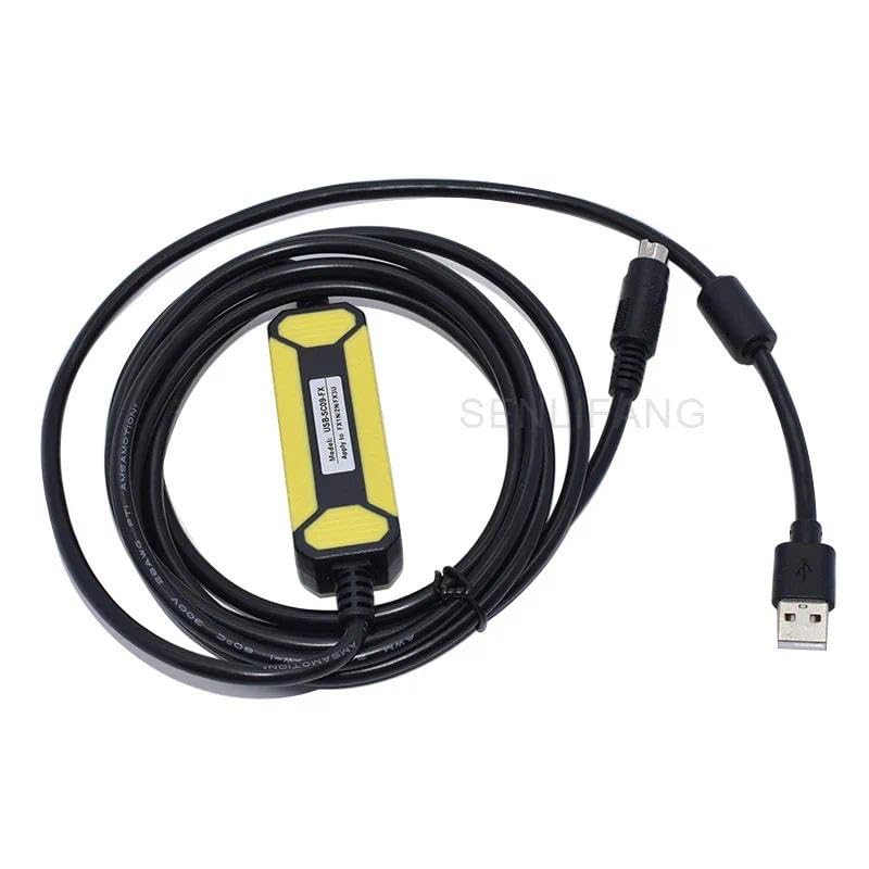 per cavo di programmazione PLC serie FX Adattatore da USB a RS422 Linea di download dati USB-SC09-FX FX-USB-AW
