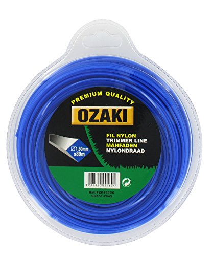 Greenstar 3936 Coque fil nylon carré Ozaki 89 m x ø 1,60 mm, Noir