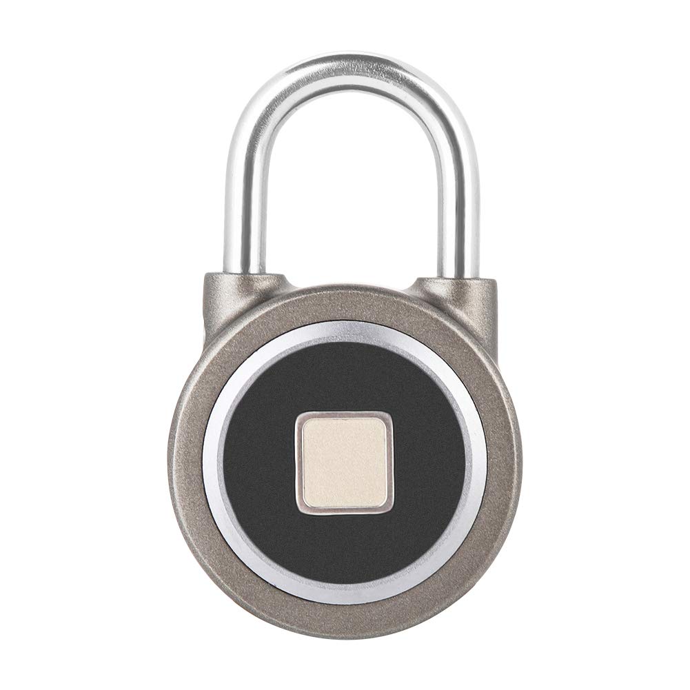 Tangxi Candado de Huellas Dactilares, Candado Combinacion,Candado Impermeable IP65,15 Grupos Huellas Dactilares,Bloqueo Bluetooth,App Control,para Puerta,Gimnasio,Maleta,Smart Lock para Android/iOS