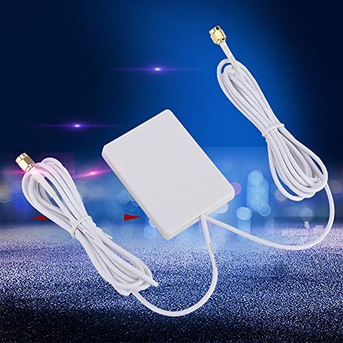 Antena dupla RG174 2M branca para roteador, antena durável de roteador WiFi, acessório de rede de ta