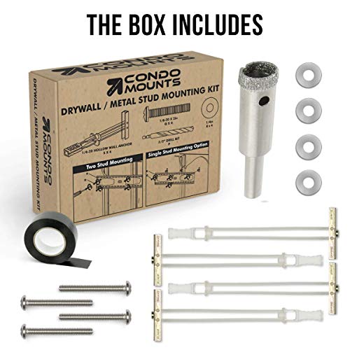 Ceramic Tile Drill bit with 4 Units of 80lbs Wall Anchor. Complete Mounting