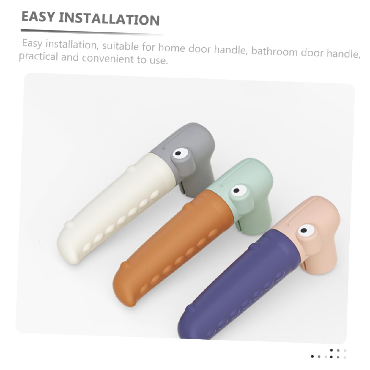BESTonZON Baby Safety Door Handle Cover Silicone Knob Covers Prevent Door Handle Damage