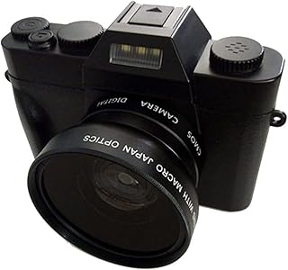 Câmera de lapso de tempo 4K alta definição 16x câmera digital micro única retro com wifi tempo-lapso tiro profissional câmera digital vlog Com display LCD, à prova d'água (Color : Wide-angle lens)