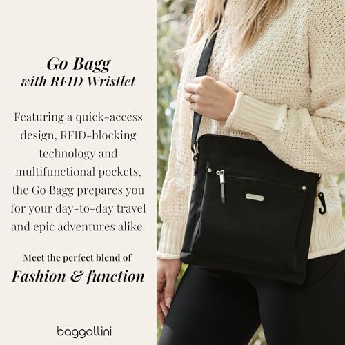 Image of Baggallini womens Go Bagg With Rfid Phone Wristlet