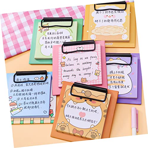 NUOBESTY 3 Pçs Cadernos De Página Pequena Blocos De Notas Mini Notas Adesivas Para Casa Fichário Alm