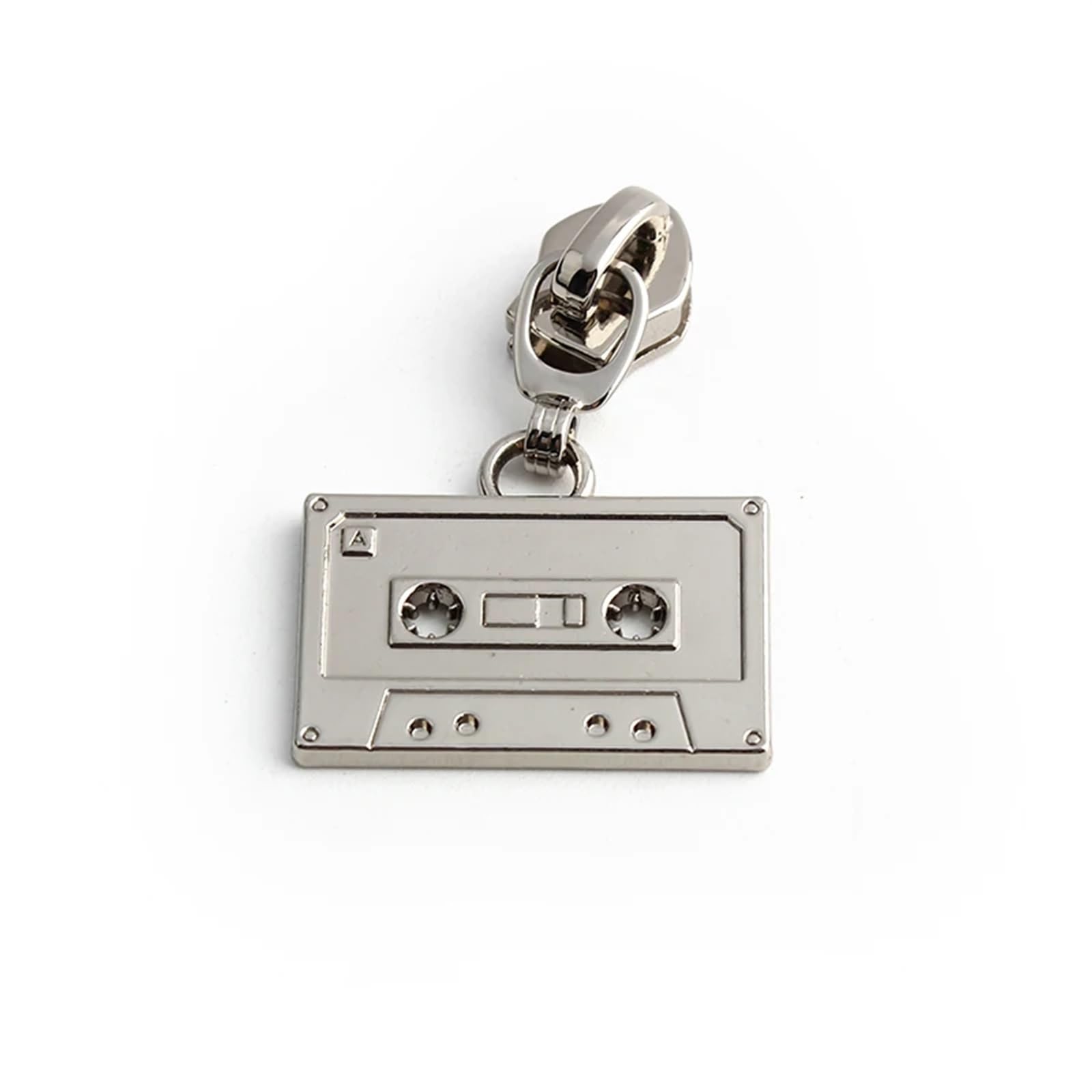 Extracteur de fermetures éclair en Nylon, curseur for bricolage, sac à main, veste, sacs, étiquette tissu, réparation, accessoires, 5#(Cassette tap silver,200 pieces)
