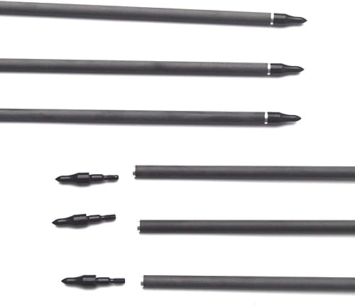 Miniatura 9 de COLORFUL EAGLE 283031 pulgadas ID 0.299in de carbono puro flecha columna vertebral 300 400 arco recurvo de caza de flechas (paquete de 12)