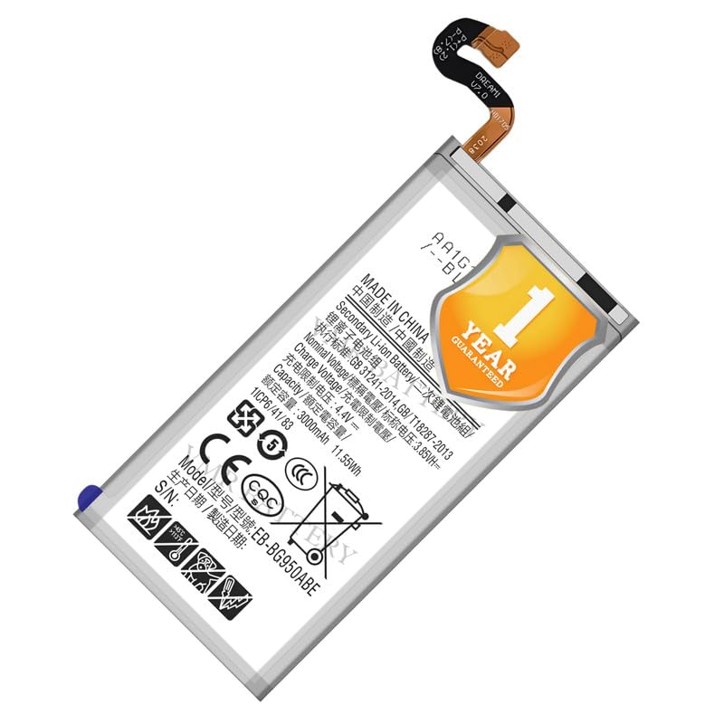Image of Original EB-BG950ABE Battery Compatible for Samsung Galaxy S8 (SM-G9500, SM-G950F, SM-G950FD) - (3000mAh) - 1 Year Warranty K7