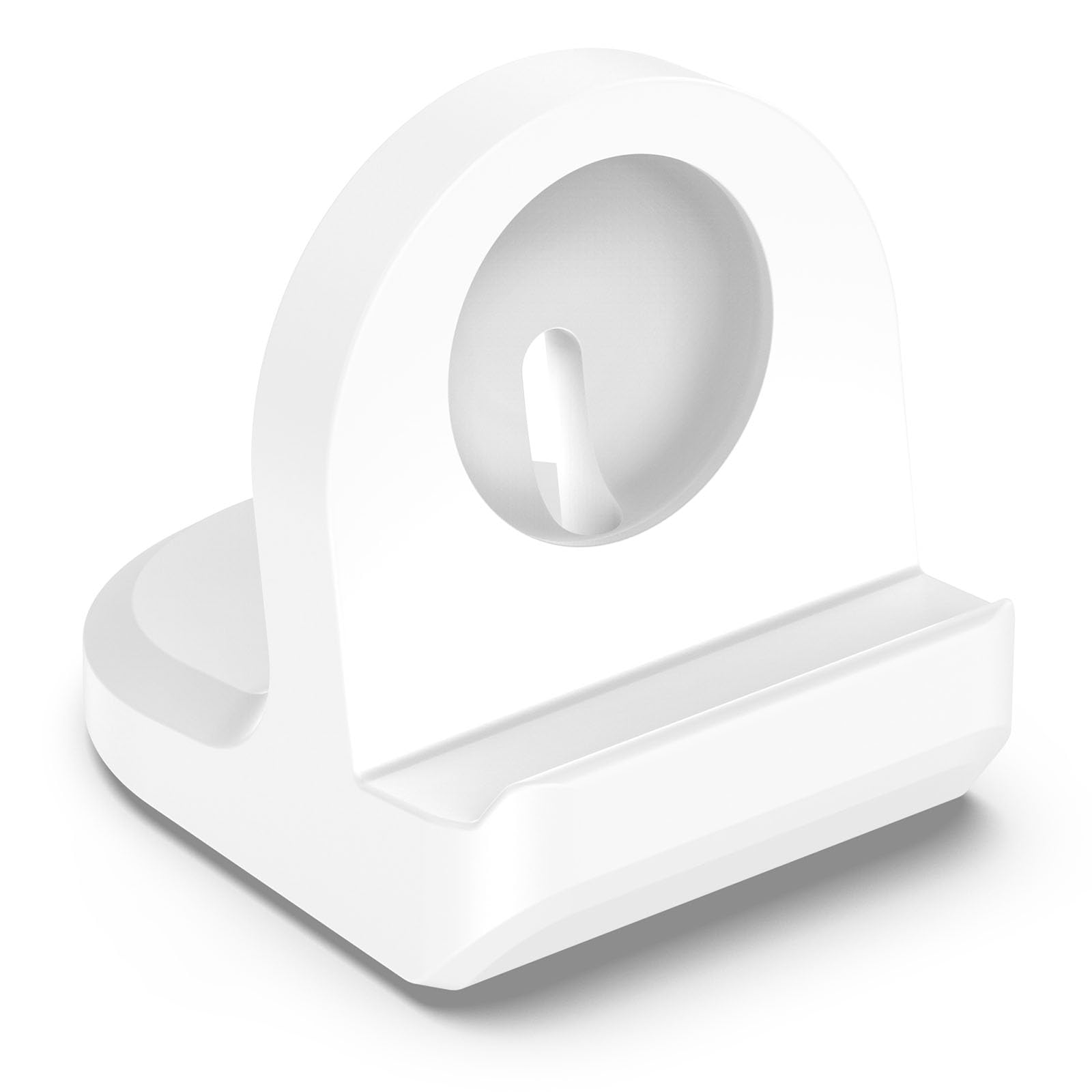 Stand Holder Compatible for Google Pixel Watch 2 Charger, Non-Slip Silicone Charging Dock Stand Charger Base Holder for Google Pixel Watch 2 Charger Accessories [Cable Not Included] (White)