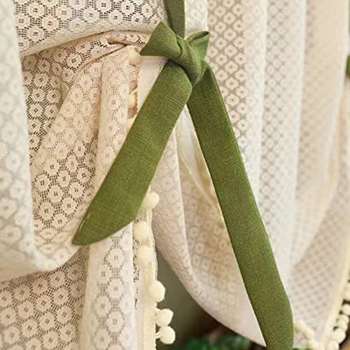 Cortinas cortas opacas LUNEZY para evitar miradas en ventanas de baño 4