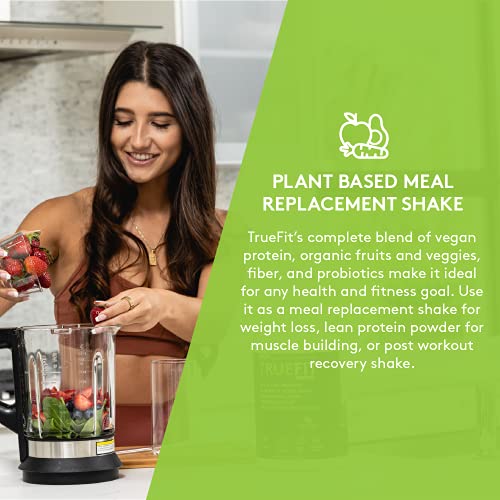 Rsp Truefit Vegan Protein Powder Meal Replacement Shake, Plant Based Protein + Organic Fruits & Veggies, Fiber & Probiotics, Gluten Free, Dairy Free #TOP5