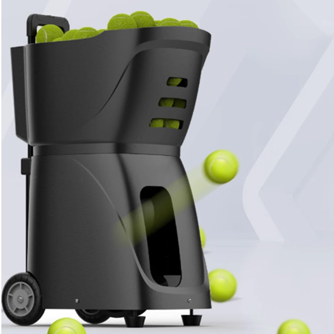 Macchina portatile per palline da tennis, lanciatore automatico con telecomando e app, angolo regolabile per allenamento