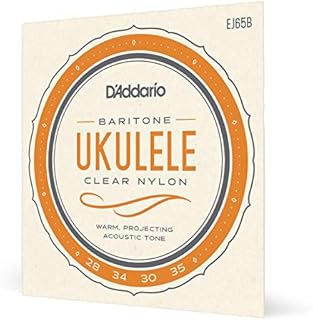 D'Addario EJ65B Baritone Pro-Arte niestandardowe wytłaczane nylonowe struny ukulele