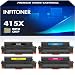 Produktbild Mit Chip 415X 415A Kompatibel für HP 415X Multipack 415A MFP M479fdw Toner Color Laserjet Pro M479dw M479fnw M479fdn M454dw M454dn W2030X W2030A W2031X W2032X W2033X, 4-Pack, Schwarz Cyan Gelb Magenta