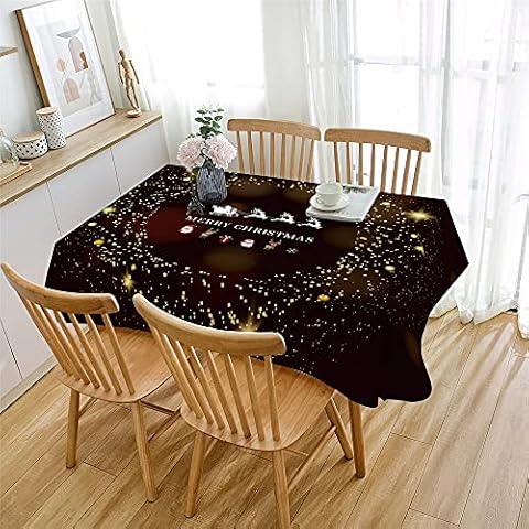 FANSU Waterproof Cotton and Linen Tablecloth Cover