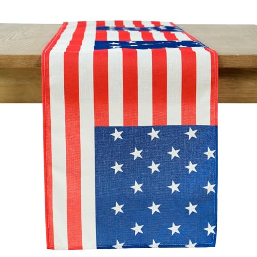 Ooksen TBRFST72 Table Runners, American Flag Table Runners thumb #7