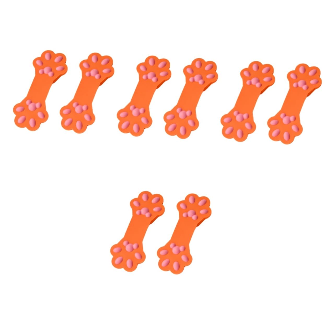 Alipis 8pièces Clips De Scellage Silicone Forme De Patte De Chat Pince à Snacks Et Alimentaires Pratique pour Conserver La Fraîcheur des Aliments