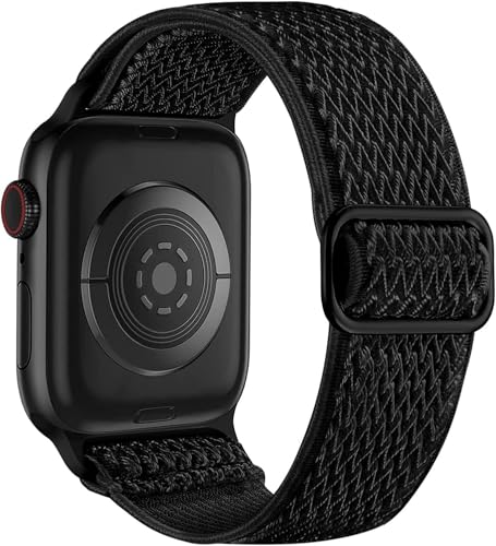Bracelets de montre anti-irritation SAAWEE en nylon extensible 44mm 40mm pour IWatch SE et 10