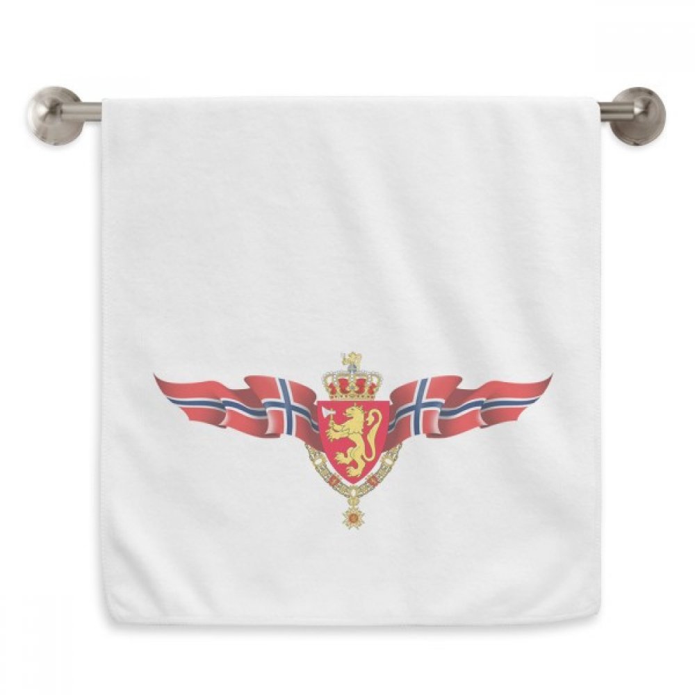 Serviette Norvège cadeau original souvenir scandinave blanc 13x29