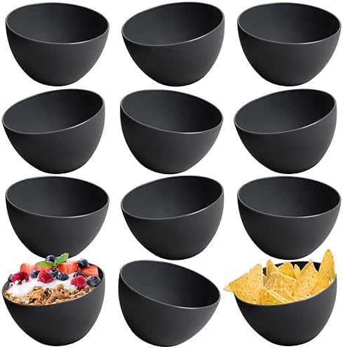 Hasense Steinzeug-Schalen Set – 6 Stück, 850 Ml, 15,2 Cm, Mikrowellen- & Spülmaschinenfest, Weiß