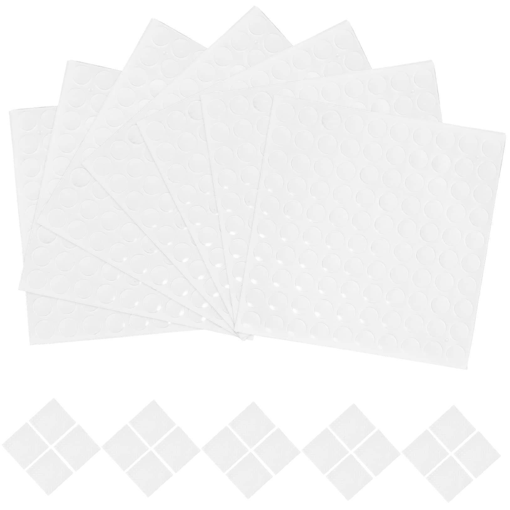 HOLIDYOYO Silicone Anti-Collision Pads 300pcs Cabinet Door Bumpers Adhesive Round Noiseless Protects Your Furniture