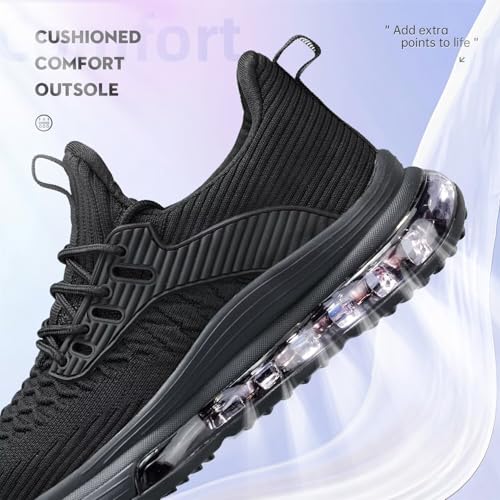 Image of Womens Slip On Walking Shoes Air Running Casual Fashion Tennis Sneakers Comfortable Non Slip Work Athletic Trainers