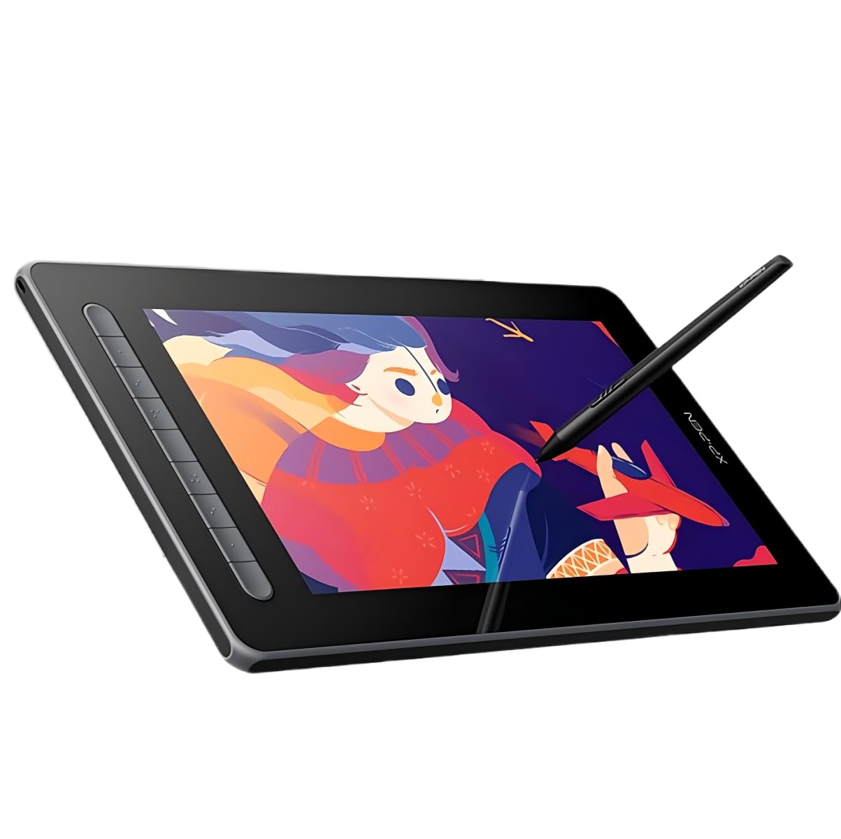 XPPen Artist 13 2 Gen. Grafiktablett, 13,3 Zoll Stift Display, 127% sRGB Farbraum, X3 Smart-Chip Stift mit 8 Schnellzugriffstasten Pen Display zum 3D-Modellieren, Zeichnen, Animation