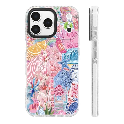 Coque antichoc iPhone 17 Pro fine anti-rayure motif fleuri