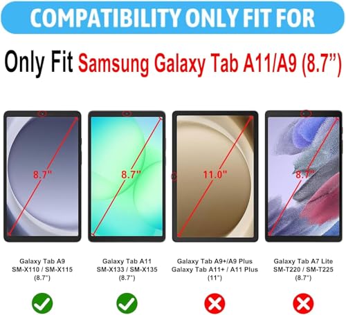 Image of Matte Screen Guard Compatible With Samsung Galaxy Tab A9 / A11 (8.7 inch Inch Tablet) Flexible Anti Glare Matte Screenguard Not a Tempered Glass Screen Protector
