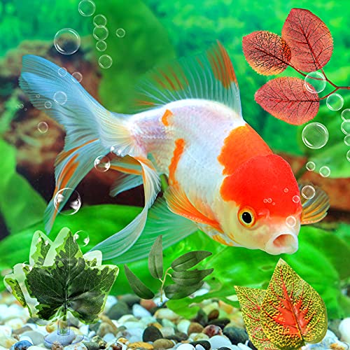 9 Pieces Betta Hammock Bed Leaf Silk Plants Aquarium Pad Artificial Fish Tank Rest Spawning Bed With Suction Cup Aquarium Fish Tank Plant Leaves Decorations For Resting Simulating Habitat, 9 Styles #TOP6