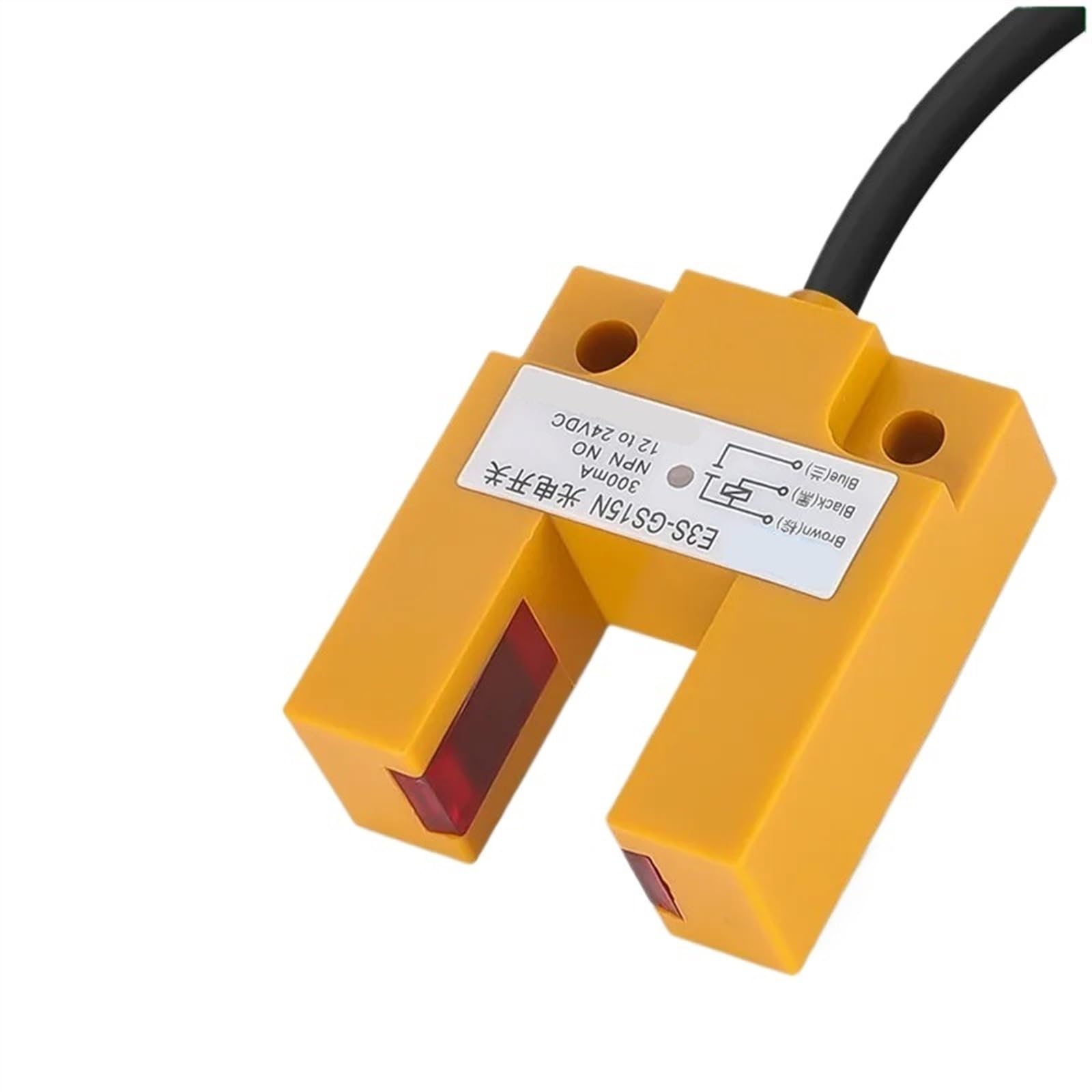 Pxqchavln E3s-Gs15n Npn No 1Pcs E3s-Gs15n Series E3s-Gs15p Slot Type Photoelectric Switch E3s-Gs15p2 Sensor Gs15n2(E3s-Gs15n Npn No)
