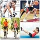 Lvefyti 8 Paare Tennissocken Damen 37-42,Baumwoll Sportsocken,Tennissocken Herren 37-42,Atmungsaktive Crew Socks,Weiß Streifen Socken