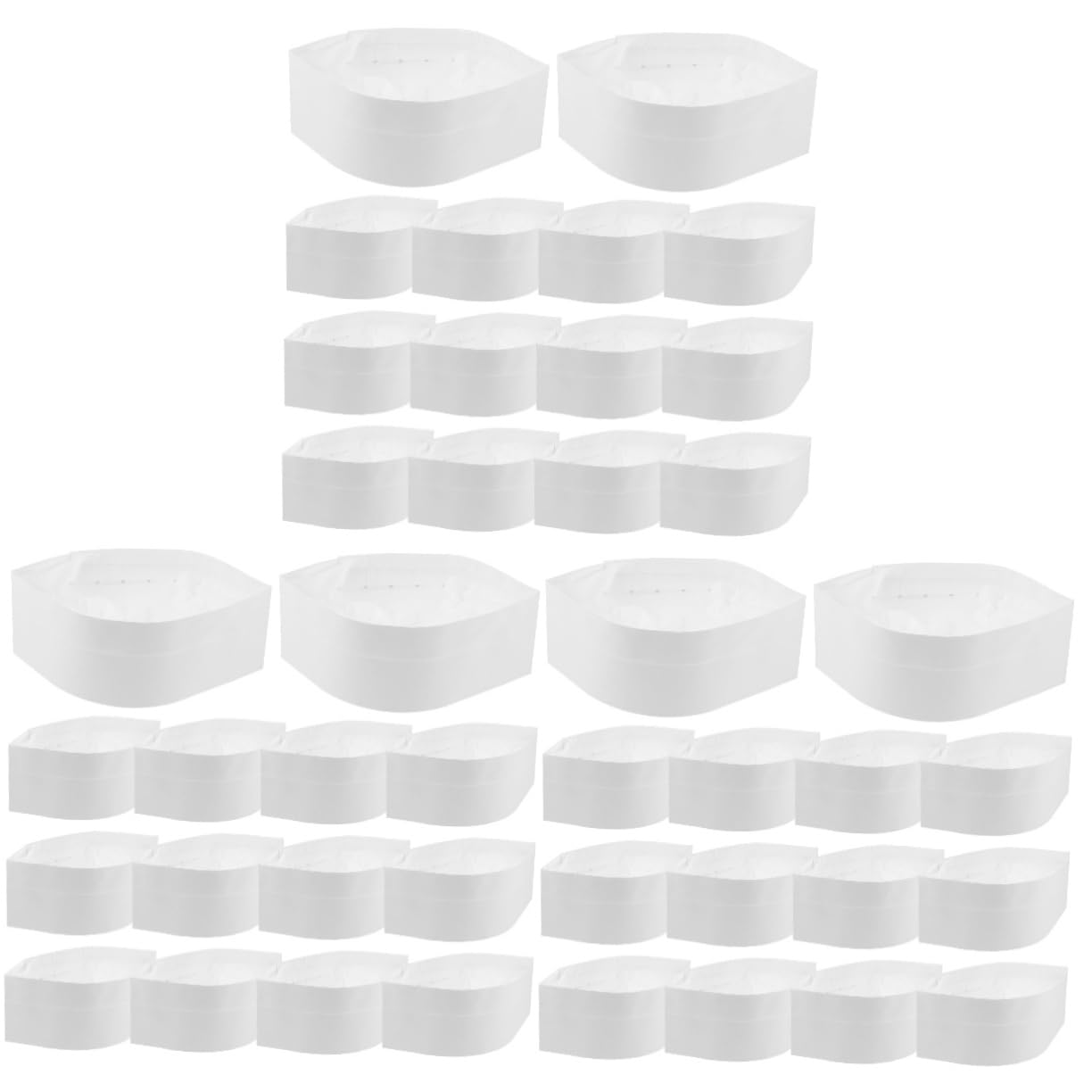 VANZACK 60 Piezas Gorros de Chef Desechables Unidades Unisex para Cocina Restaurantes Cafeterías y Fiestas Diseño Higiénico y Práctico