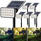 JACKYLED 84 LED Solar Spotlights, Solar...