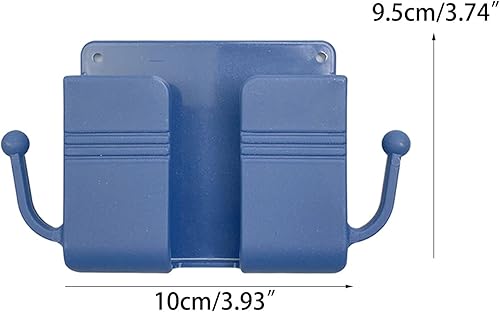 Miniatura 2 de S-SNAIL-OO 5 piezas de soporte de teléfono de montaje en pared, control remoto, autoadhesivo, pared junto a la caja de almacenamiento organizadora,