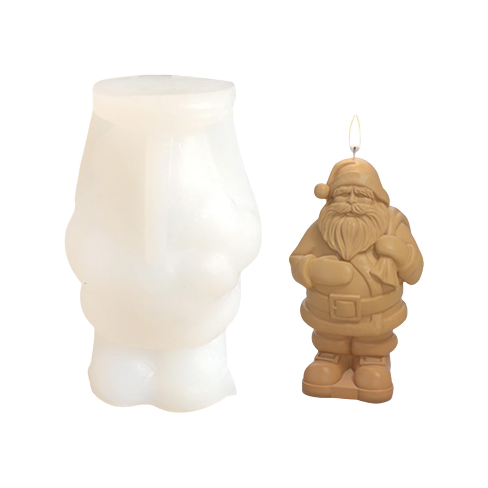 Yhplxyuus Santa Silicone Molds Ornament Molds Castings Christmas Plasters Craft Supplies Silicone