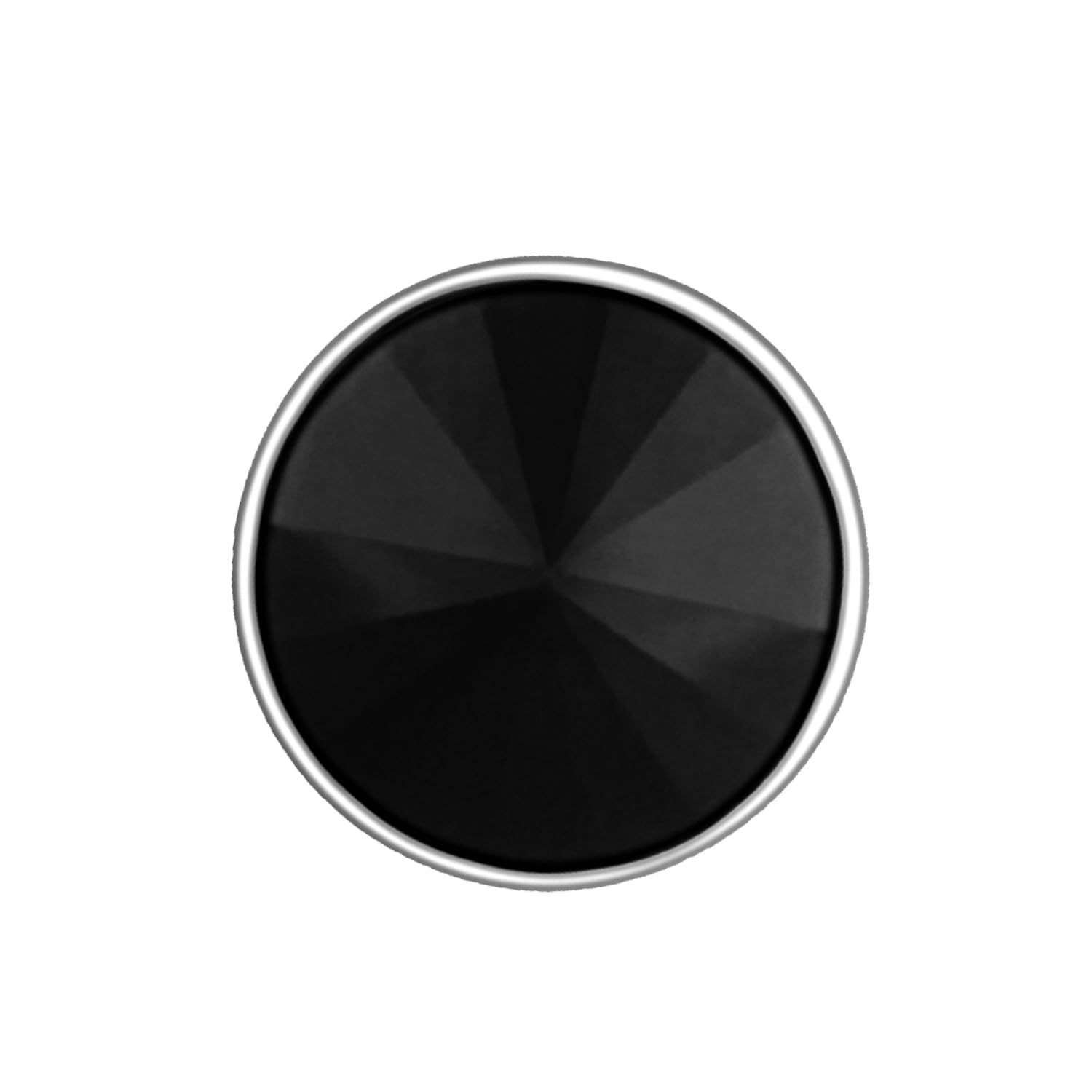 Mahi Rhodium Plated Black Round Piercing Single Stud Mens Earrings (BB1101003RBla) (B0CL4RLZXD) Amazon Price History, Amazon Price Tracker
