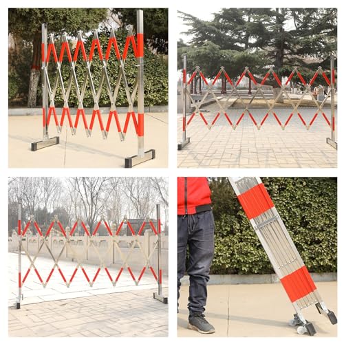 Barrière rétractable de sécurité à roues pour contrôle de trafic