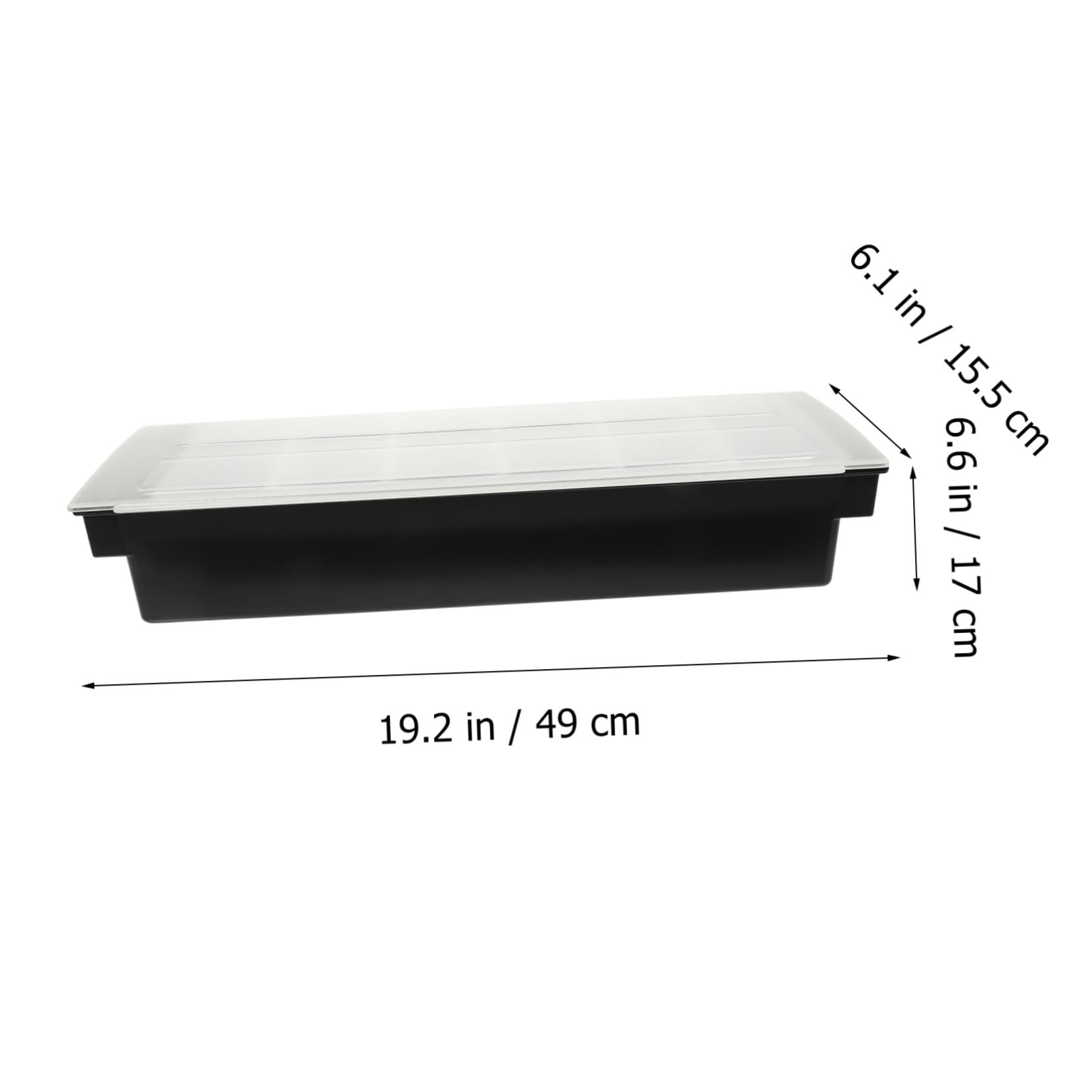 Caja de Snacks Secos de Plástico 6 Compartimentos, para Servir Refrigerios y Almacenar Dulces Bandeja de Organización de Mesa