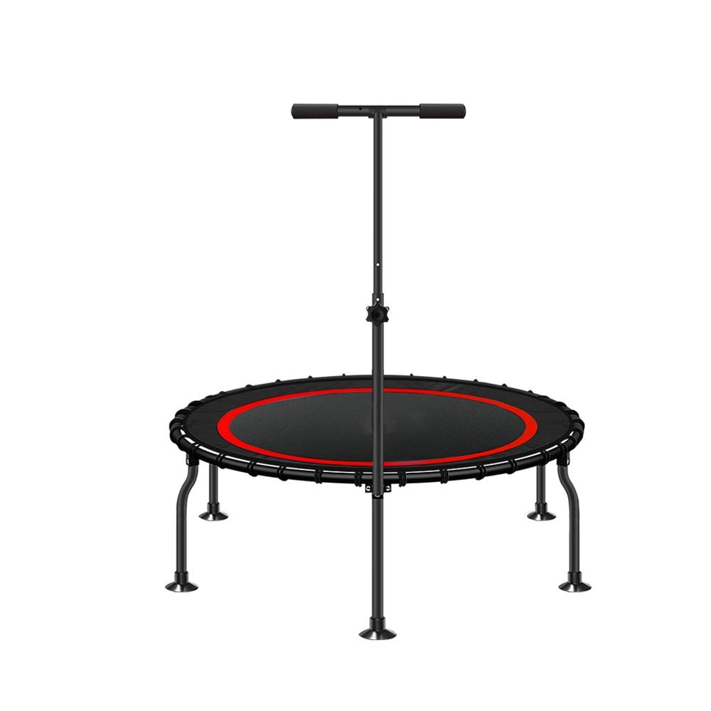 Trampolín Deportivo, Trampolín Plegable para Adelgazar para Adultos de 40 Pulgadas Al Aire Libre para Adultos (Carga: 200 Kg) Trampolín de Interior (Color : Red)