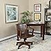 OSP Home Furnishings Deluxe Wood Banker's Home Office Desk Chair with Adjustable Height, Locking Tilt and Heavy Duty Base, Espresso Finish