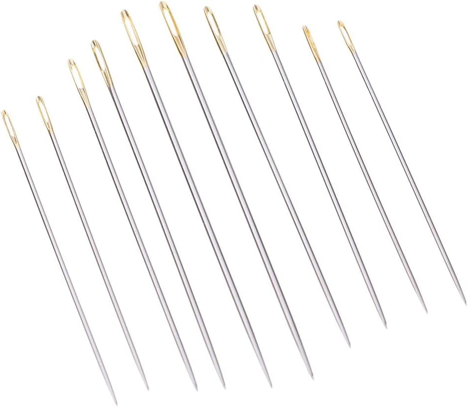 Luzhengyang 10-Piece Steel Hand-Sewn 4 Size Embroidery Cross-Stitch Convenient