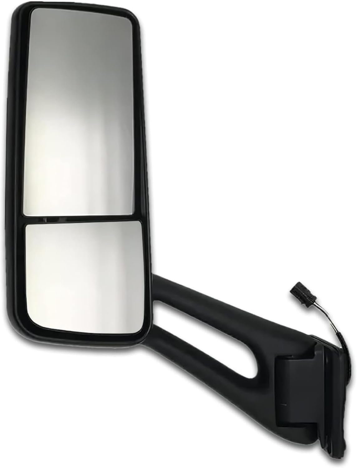 KOZAK Chrome Door Mirror with Arm (Left Driver Side) Compatible With Peterbilt 579 2013-2021 PLUS Logo, Kozak Vest and 2x22 inch Windshield wipers