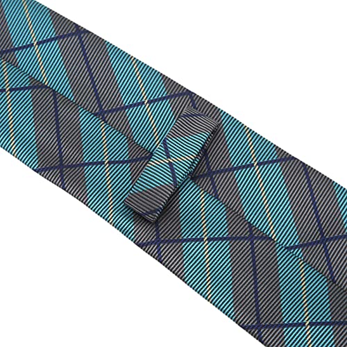 Set de corbatas para hombre 6 piezas clásico rayado con pañuelo miniatura 4